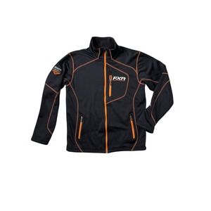 FXR Men's Jacket Elevation Tech Extreme Performance Zip Up Black & Orange Med